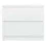 Comodini 2 pz Bianco Lucido 50x39x43,5 cm in Truciolato