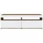 Mobili Porta TV con Luci LED 2 pz Rovere Fumo 60x35x40 cm