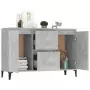 Credenza Grigio Cemento 104x35x70 cm in Truciolato