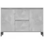 Credenza Grigio Cemento 104x35x70 cm in Truciolato