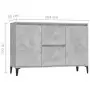 Credenza Grigio Cemento 104x35x70 cm in Truciolato