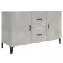 Credenza Grigio Cemento 100x36x60 cm in Legno Multistrato