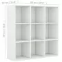 Libreria Bianca 98x30x98 cm in Truciolato