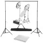 Kit Studio Fotografico con Set Luci e Fondale