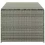 Baule da Giardino in Polyrattan 180x90x75 cm Grigio