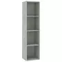 Libreria/Mobile TV Grigio Cemento 36x30x143 cm in Multistrato