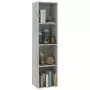 Libreria/Mobile TV Grigio Cemento 36x30x143 cm in Multistrato