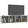 Libreria/Mobile TV Grigio Cemento 36x30x143 cm in Multistrato