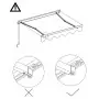 Tenda da Sole Retrattile Manuale 450x300 cm Antracite