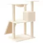 Albero per Gatti con Tiragraffi in Sisal Crema 83 cm