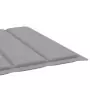 Cuscino per Lettino Prendisole Grigio 200x60x3 cm in Tessuto