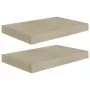 Scaffali a Parete 2 pz Rovere 40x23x3,8 cm in MDF