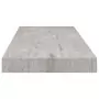 Scaffali a Parete 4 pz Grigio Cemento 60x23,5x3,8 cm in MDF
