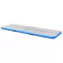 Tappetino Ginnastica Gonfiabile con Pompa 500x100x10 cm PVC Blu