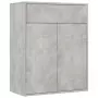 Credenza Grigio Cemento 60x30x75 cm in Truciolato