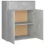 Credenza Grigio Cemento 60x30x75 cm in Truciolato