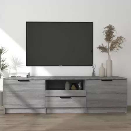 Mobile TV Grigio Sonoma 140x35x40 cm in Legno Ingegnerizzato