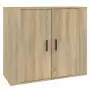 Credenza Rovere Sonoma 80x33x70 cm in Legno Multistrato