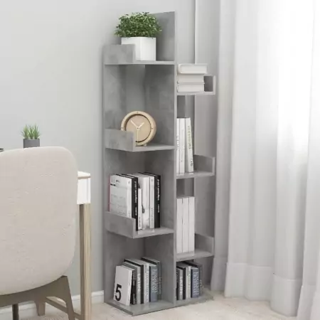 Libreria Grigio Cemento 48x25,5x140 cm in Truciolato