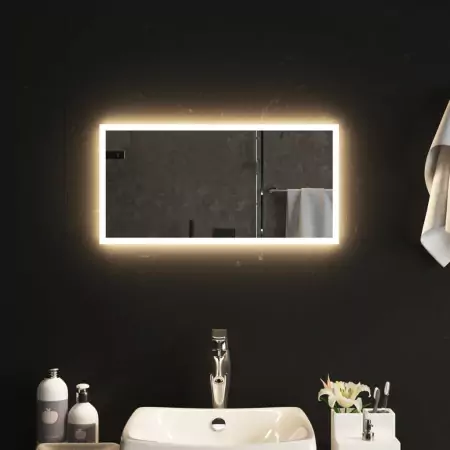 Specchio da Bagno con Luci LED 60x30 cm
