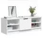 Mobile Porta TV Bianco 102x35,5x36,5 cm in Legno Multistrato