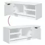 Mobile Porta TV Bianco 102x35,5x36,5 cm in Legno Multistrato