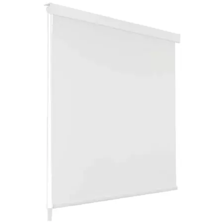 Tenda a Rullo per Doccia 120x240 cm Bianco