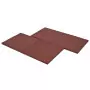 Piastrelle Anticaduta 24 pz in Gomma 50x50x3 cm Rosse