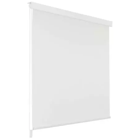 Tenda a Rullo per Doccia 140x240 cm Bianco