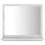 Specchio da Bagno Grigio Cemento 40x10,5x37 cm in Truciolato