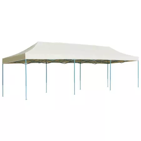 Gazebo Pieghevole Pop-Up 3x9 m Crema