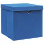 Contenitori con Coperchio 10 pz 28x28x28 cm Blu