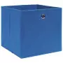 Contenitori 10 pz in Tessuto non Tessuto 28x28x28 cm Blu