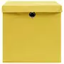 Contenitori con Coperchio 10 pz 28x28x28 cm Giallo