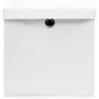 Contenitori con Coperchio 10 pz 28x28x28 cm Bianco