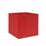 Contenitori 4 pz in Tessuto non Tessuto 28x28x28 cm Rosso