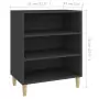 Credenza Grigia 57x35x70 cm in Truciolato