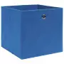 Scatole 10 pz Blu 32x32x32 cm in Tessuto