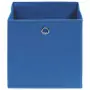 Scatole 10 pz Blu 32x32x32 cm in Tessuto