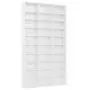 Mobile Porta TV Bianco Lucido 102x16x177,5 cm Legno Multistrato