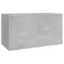 Baule Grigio Cemento 84x42x46 cm in Truciolato