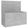 Baule Grigio Cemento 84x42x46 cm in Truciolato