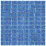 Piastrelle Mosaico 11 pz Blu 30x30 cm in Vetro