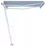 Tenda da Sole Retrattile Manuale 300x250 cm Blu e Bianca