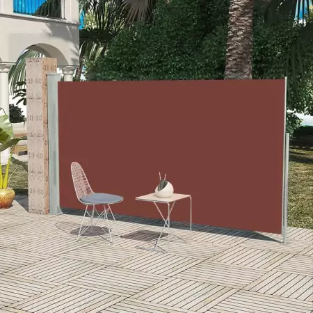 Tenda da Sole Laterale Retrattile 160 x 300 cm Marrone