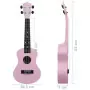 Set Ukulele Soprano con Borsa per Bambini Rosa 23"