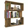 Libreria/Divisorio Rovere Fumo 80x24x96 cm in Legno Multistrato