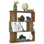 Libreria/Divisorio Rovere Fumo 80x24x96 cm in Legno Multistrato