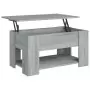 Tavolino da Salotto Grigio Sonoma 79x49x41 cm Legno Multistrato