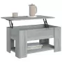 Tavolino da Salotto Grigio Sonoma 79x49x41 cm Legno Multistrato